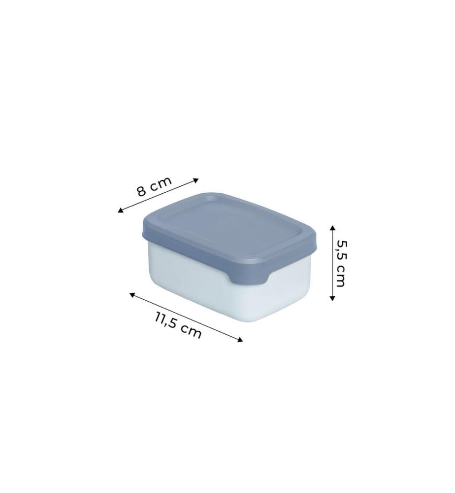 Lot de boîtes de rangement (4 pièces) - Bleu
