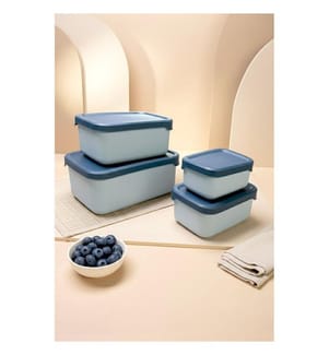 Aufbewahrungsboxen-Set (4-teilig) – Blau
