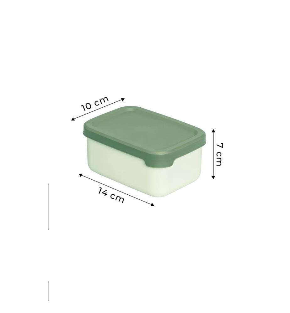 Lot de boîtes de rangement (4 pièces) - Vert