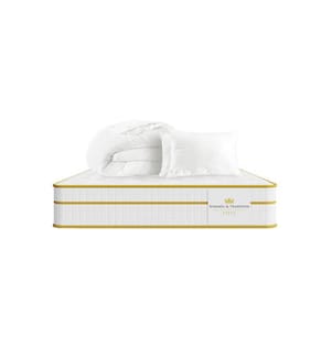 Set Matratze 140 x 200 + 2 Kopfkissen 60 x 40 + 1 Duvet 200 x 200 cm - Magellan 30 cm