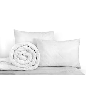 Set Matratze 140 x 190 + 2 Kopfkissen 60 x 40 + 1 Duvet 200 x 200 cm - Magellan 30 cm