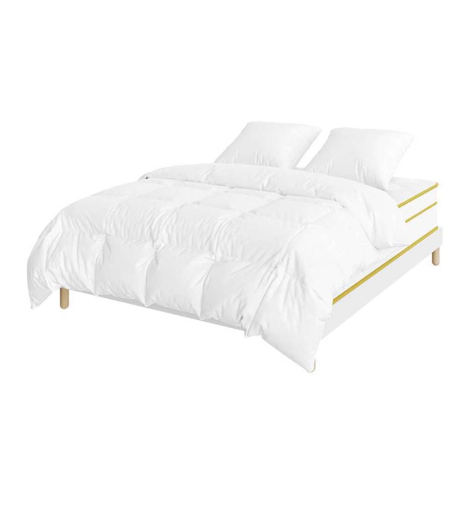 Set Matratze + Bettrost 140 x 200 + 2 Kopfkissen 60 x 40 + 1 Duvet 200 x 200 cm - Magellan 30 cm