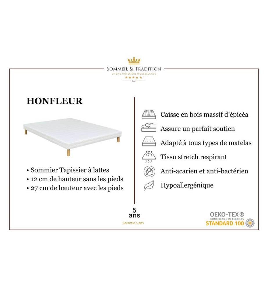 Mattress 180 x 200 + 2 box springs 90 x 200 cm - Windsor 17 cm