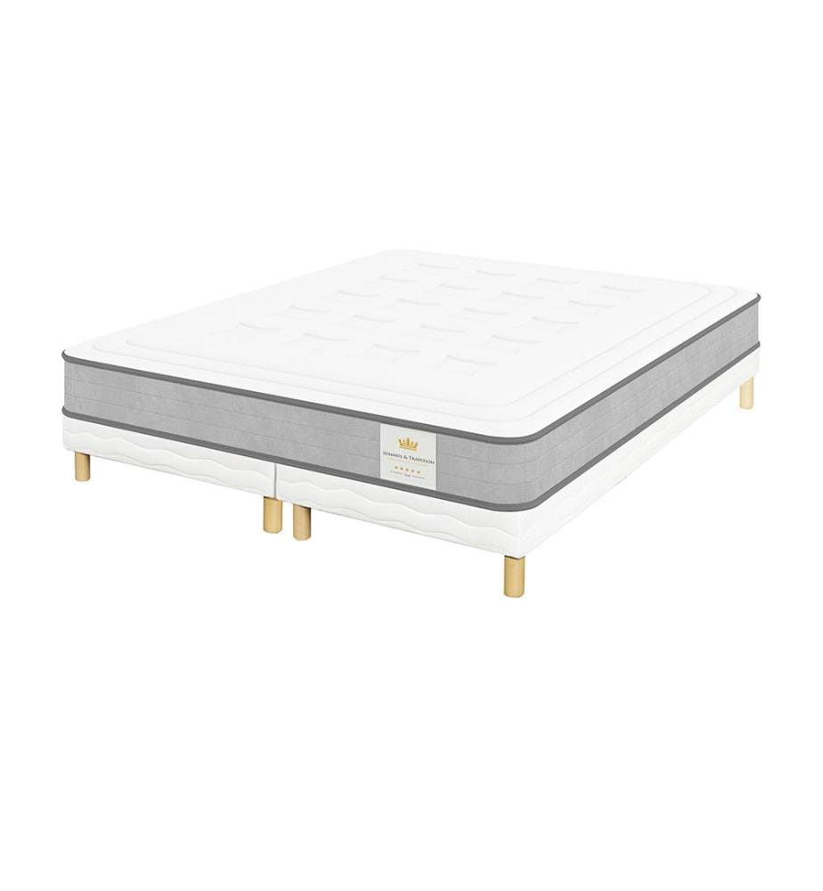 Mattress 160 x 200 + 2 box springs 80 x 200 cm - Windsor 17 cm