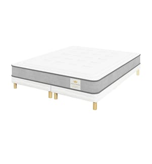 Mattress 160 x 200 + 2 box springs 80 x 200 cm - Windsor 17 cm