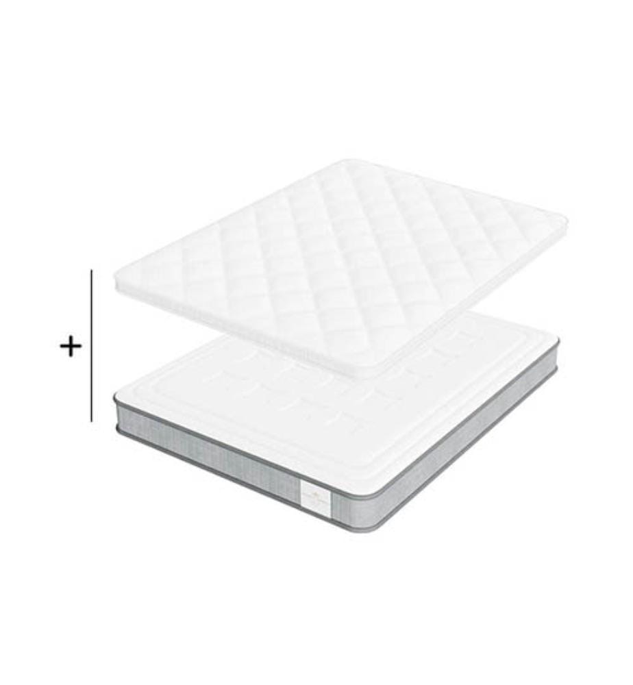 Set Super Confort 180 x 200 Matratze + 1 Matratzenauflage 5 cm - Windsor 17 cm