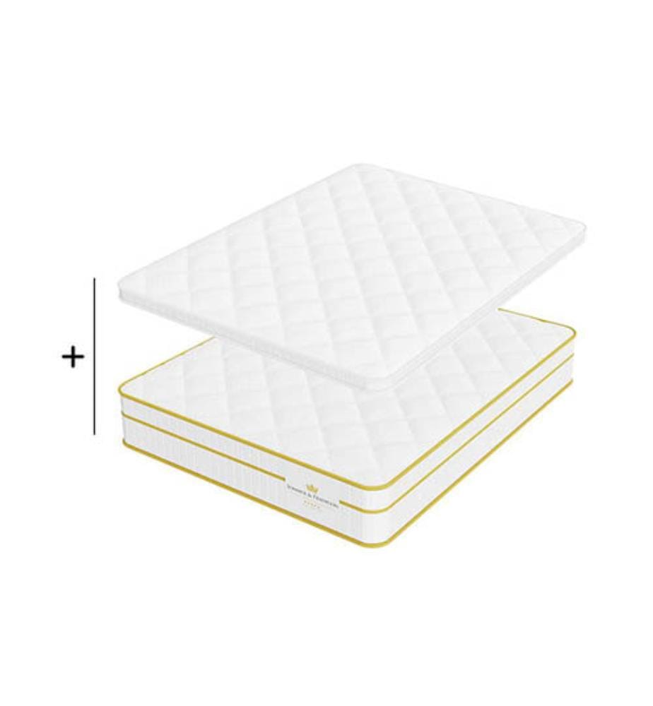 Set Super Confort 160 x 200 Matratze + 1 Matratzenauflage 5 cm - Magellan 30 cm
