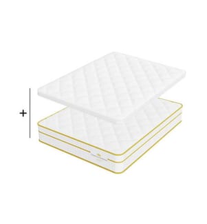 Set Super Confort 160 x 200 Matratze + 1 Matratzenauflage 5 cm - Magellan 30 cm