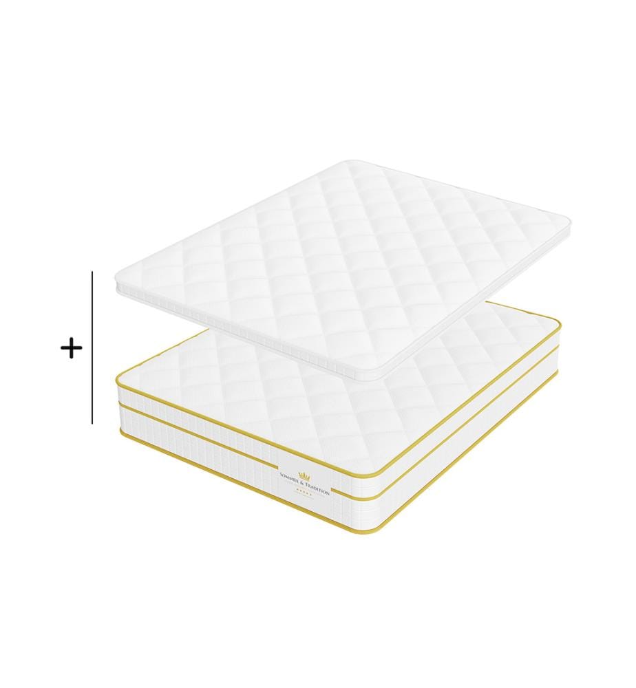 Set Super Confort 140 x 190 Matratze + 1 Matratzenauflage 5 cm - Magellan 30 cm