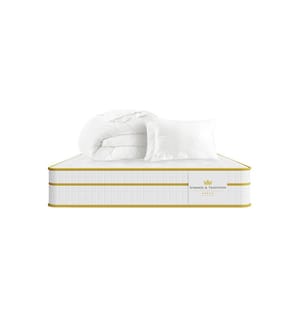 Set Matratze 180 x 200 + 2 Kopfkissen 60 x 40 + 1 Duvet 240 x 260 cm - Magellan 30 cm