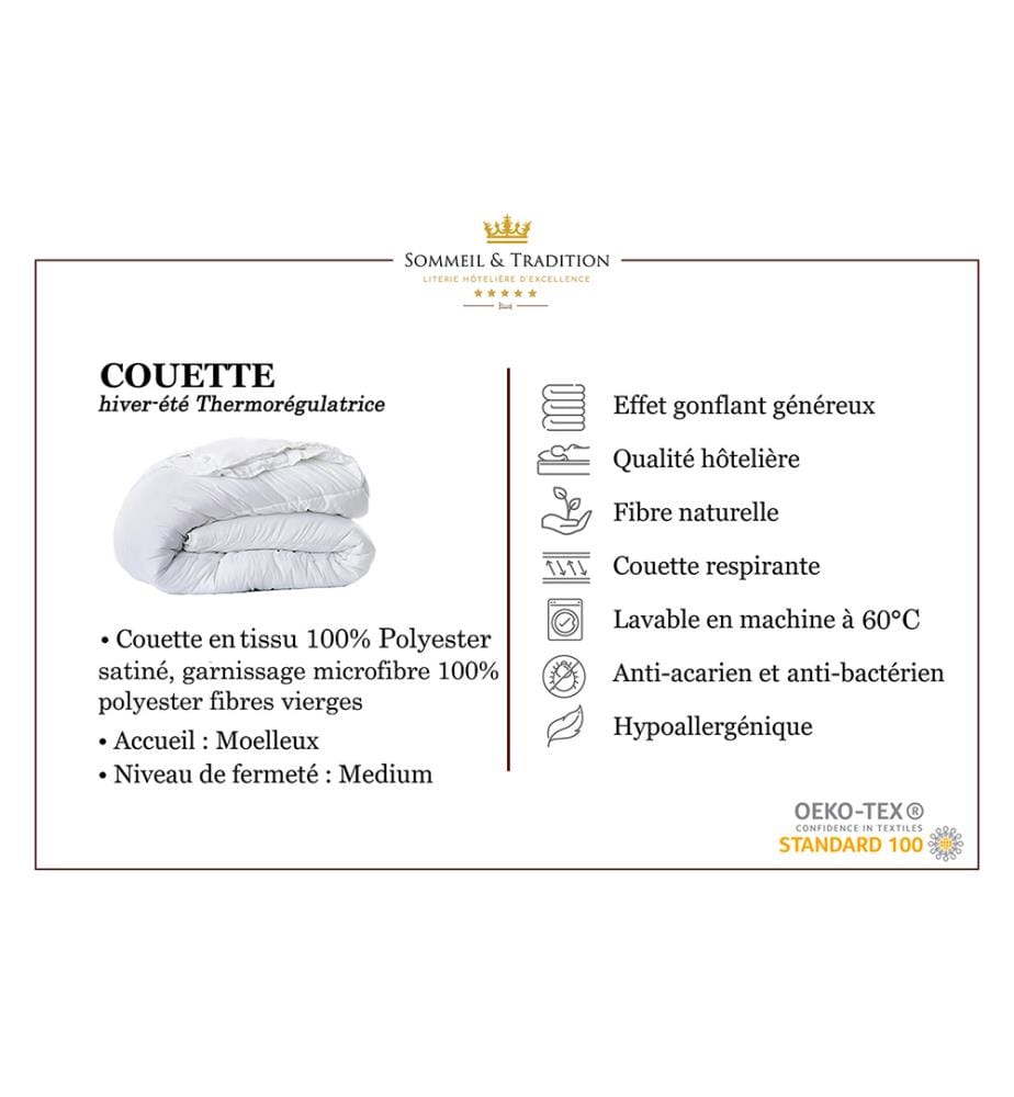 Set Matratze 180 x 200 + 2 Kopfkissen 60 x 40 + 1 Duvet 240 x 260 cm - Magellan 30 cm