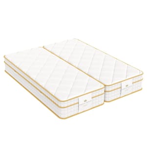 Set aus 2 Matratzen TWINS 100 x 200 Taschenfederkern und HD Memory Foam - MAGELLAN 30 cm