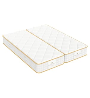 Set aus 2 Matratzen TWINS 80 x 200 Taschenfederkern und HD Memory Foam - MAGELLAN 25 cm