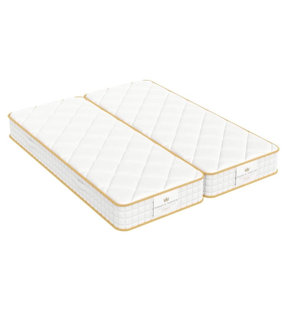 Set aus 2 Matratzen TWINS 80 x 200 Taschenfederkern und HD-Memory Foam - MAGELLAN 22 cm