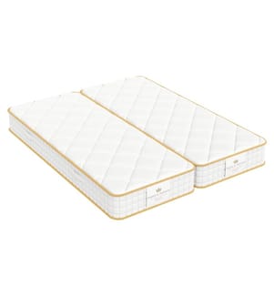 Set aus zwei TWINS-Matratzen mit Verbindungselementen 90 x 200 Taschenfederkern und HD Memory Foam - MAGELLAN 22 cm