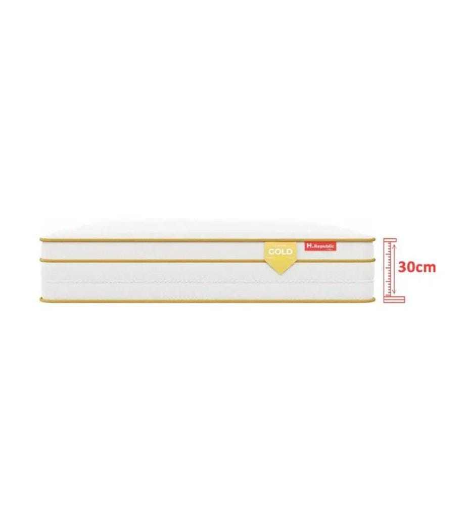 Pack Matelas 160x200x30cm + 2 sommiers 80x200 + 2 oreillers 60x40x30cm + 1 duvet 240x220cm