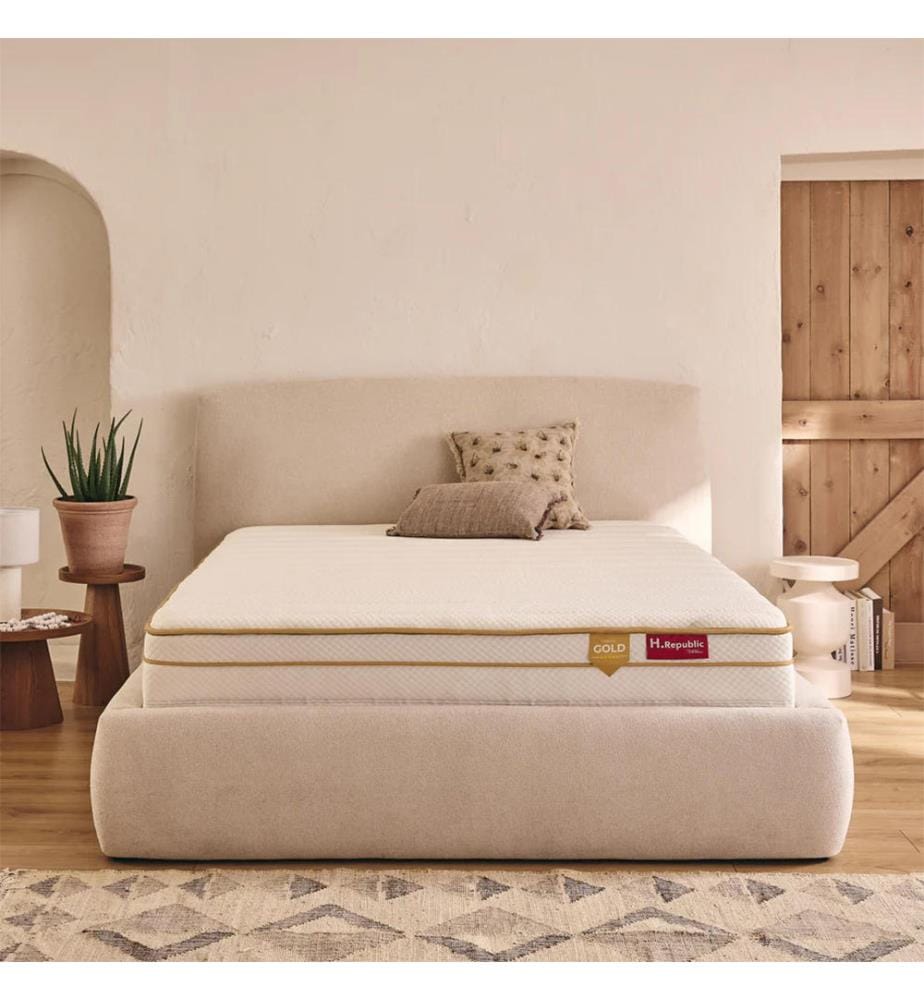 Pack Mattress +2 box springs 160 x 200 cm - HGOLD 30 cm