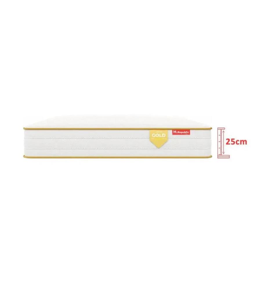 Mattress pack 180x200x25cm + 2 box springs 90x200 + 2 pillows 60x40x30cm + 1 comforter 240x260cm
