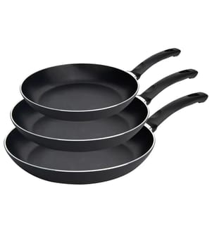 Lipari Pfannenset, 3-teilig 20/24/28cm - Schwarz