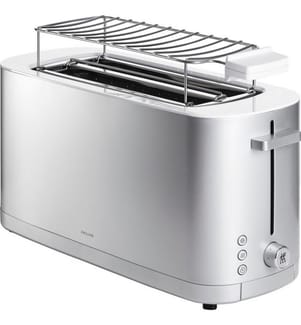 Enfinigy Toaster 2 x 4 mit Brötchenaufsatz - Silber