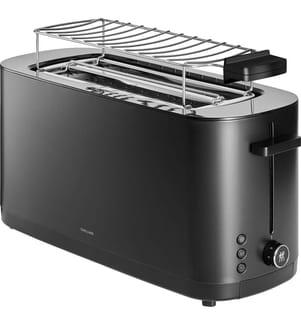 Toaster - Enfinigy - 2/4 Schlitze mit Brötchenaufsatz, schwarz