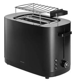 Toaster - Enfinigy - 2 Schlitze mit Brötchenaufsatz, schwarz