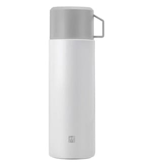 Thermo-Vakuumflasche - 1 L - Silber und Weiss