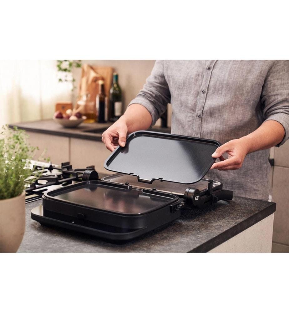 Enfinigy Teppanyaki Platten Zu Kontaktgrill 255X345X22mm - Schwarz