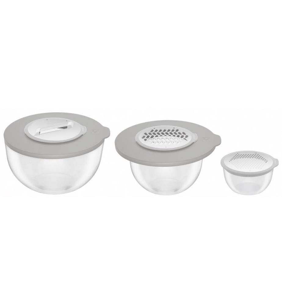 5 Piece Fresh & Save Bowls Accessory Set - Gray