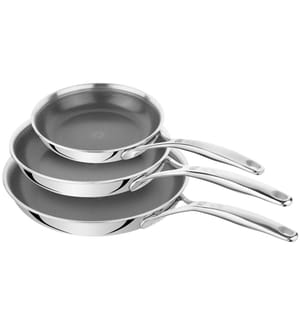 Set di 3 padelle Peak 20+24+28cm - Argento
