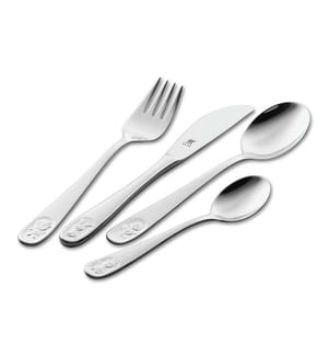 4er-Set Kinderbesteck - Silber