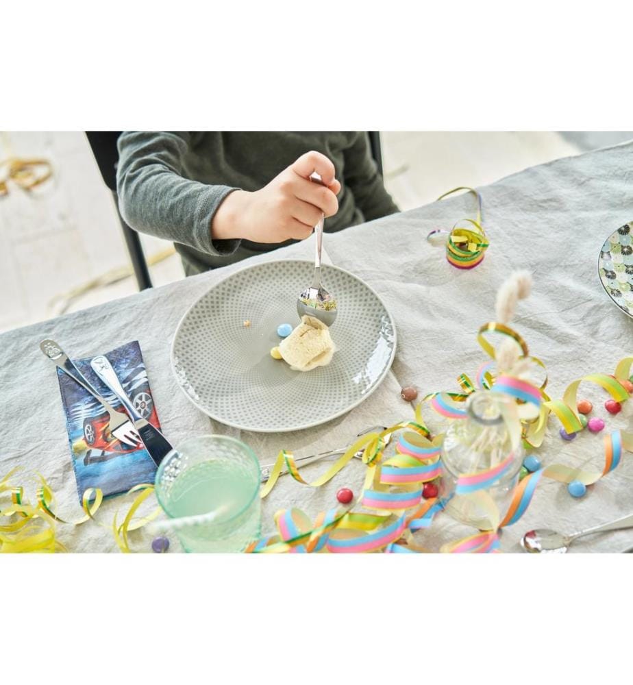 4er-Set Kinderbesteck - Silber