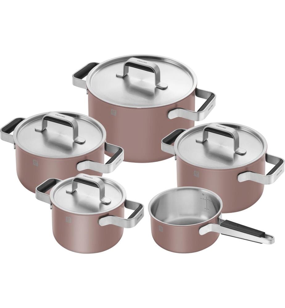 5 Teilig Pure Kochgeschirrset Rosa - Pink
