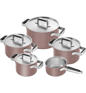 Set di pentole Pure da 5 pezzi rosa - Rosa