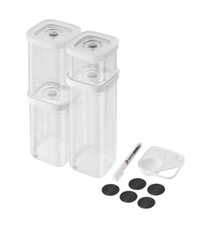 6 Teilig Cube Box Set S Transparent-Weiss - Transparent