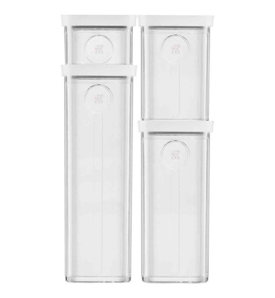 Cube Box – 2S – 15,2 x 10,7 x 10,7 cm, 825 ml, transparent-blanc
