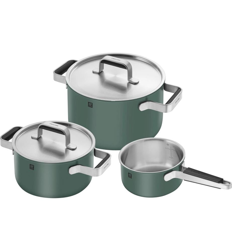 3 Teilig Pure Kochgeschirrset - Grün
