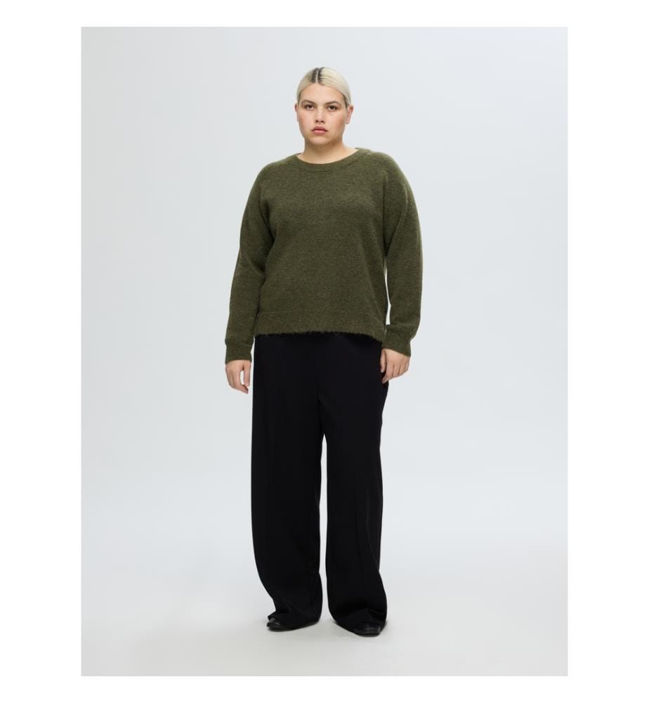 Pullover - Olive Kalamata meliert