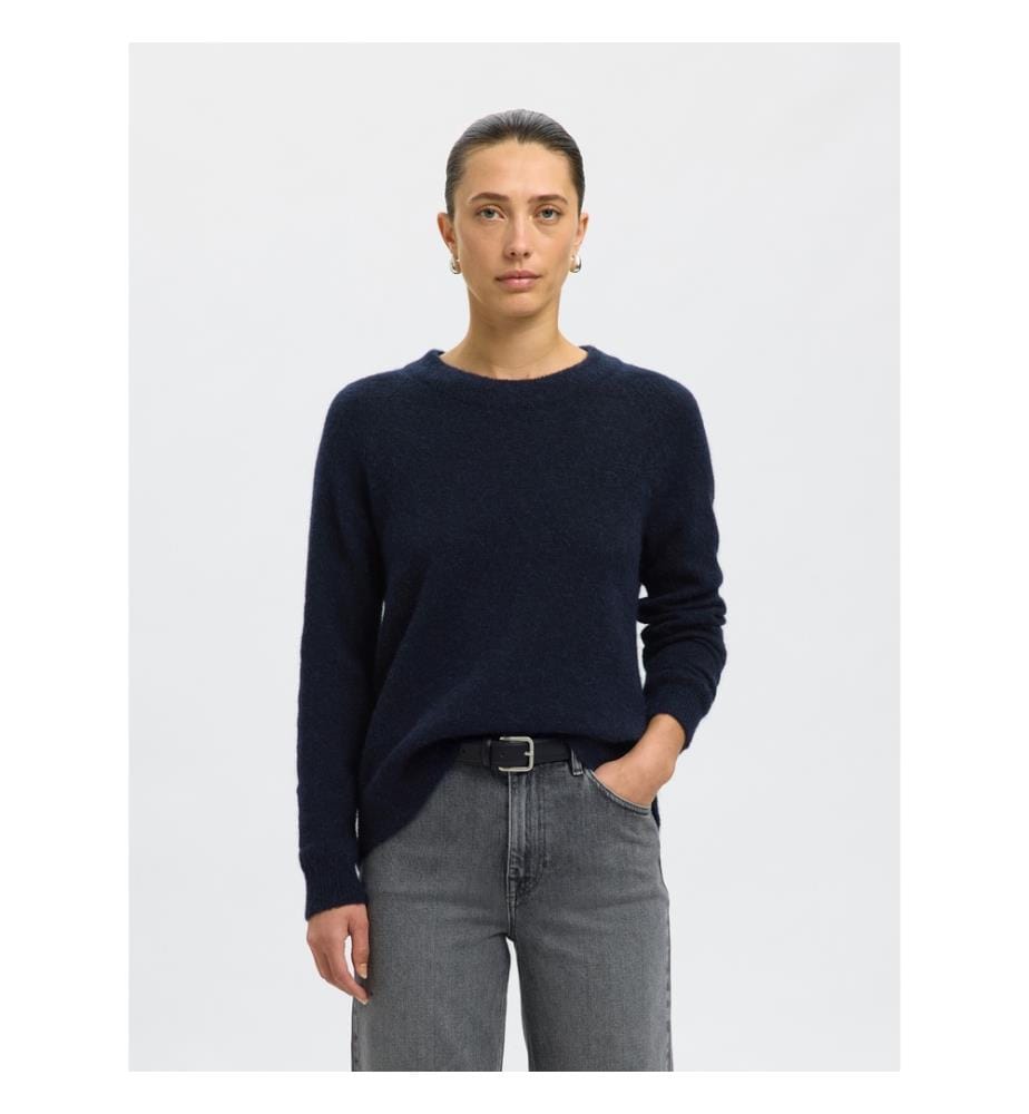 Pullover - Saphir dunkel meliert