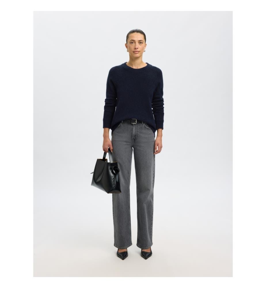 Pullover - Saphir dunkel meliert