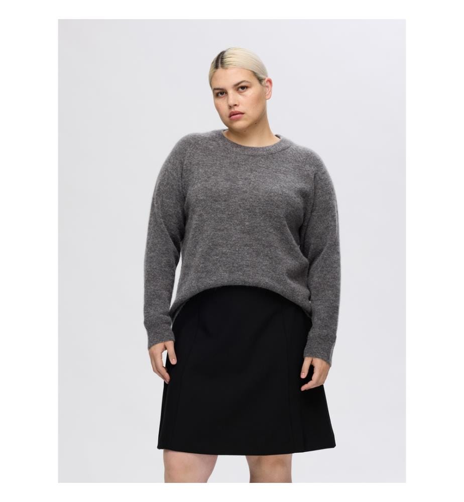 Pullover - Mittelgrau meliert