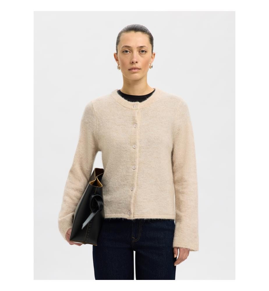 Strickjacke - Birke meliert