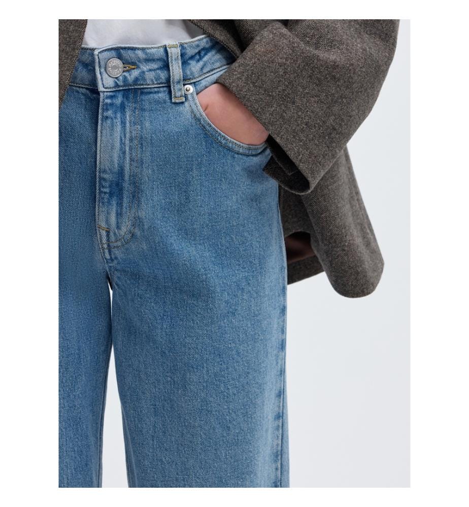 Weite Jeans – Hellblau