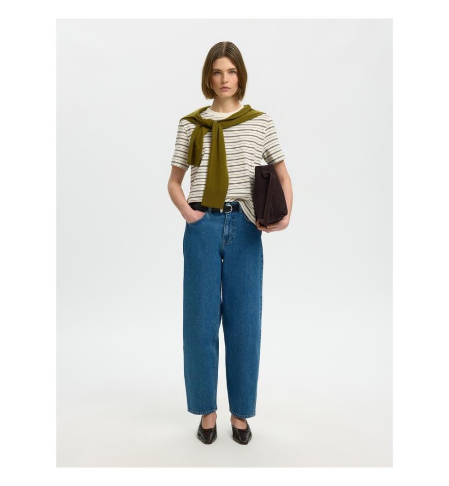 Boxy-T-Shirt mit Streifen – Delicioso, mehrfarbig