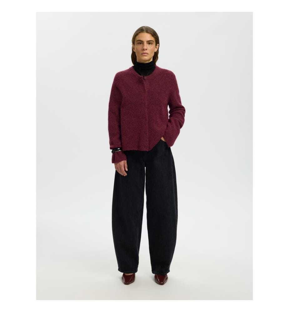 Strickweste – Rotbraun meliert