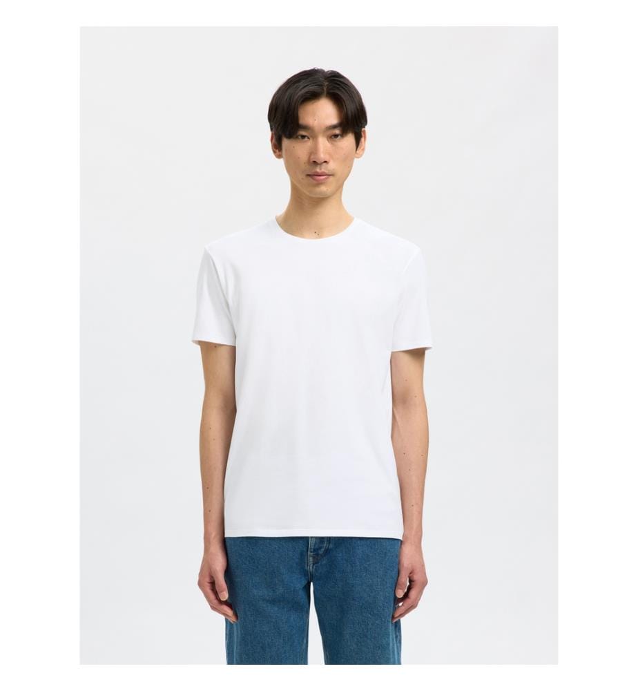 3er-Pack T-Shirts - Glänzendes Weiss