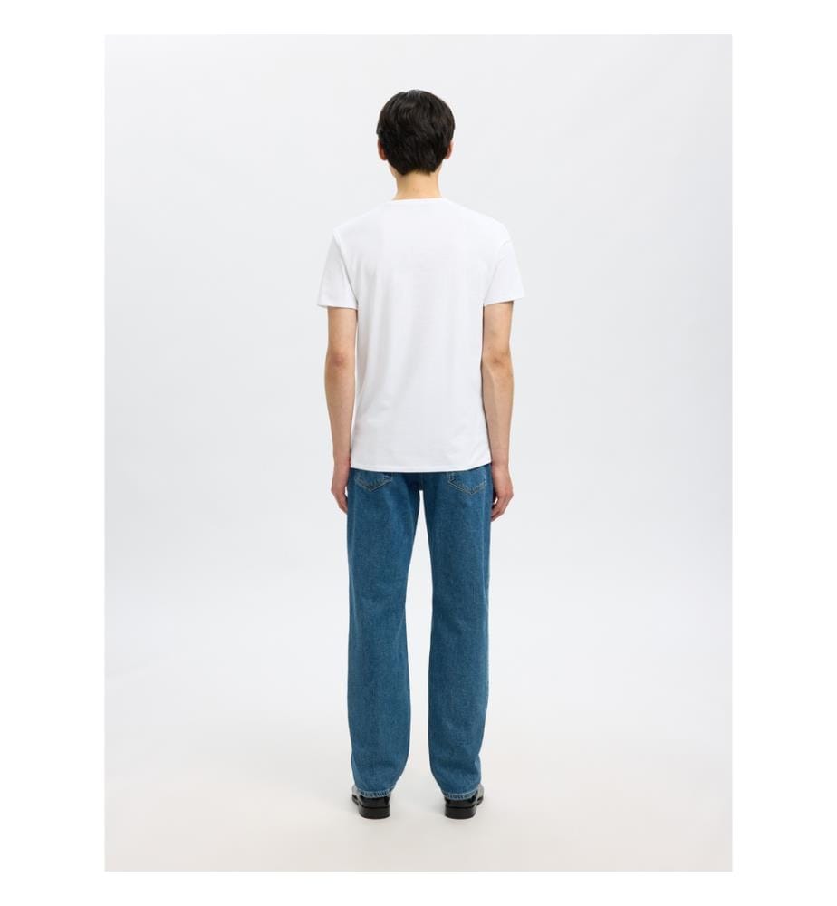 3er-Pack T-Shirts - Glänzendes Weiss