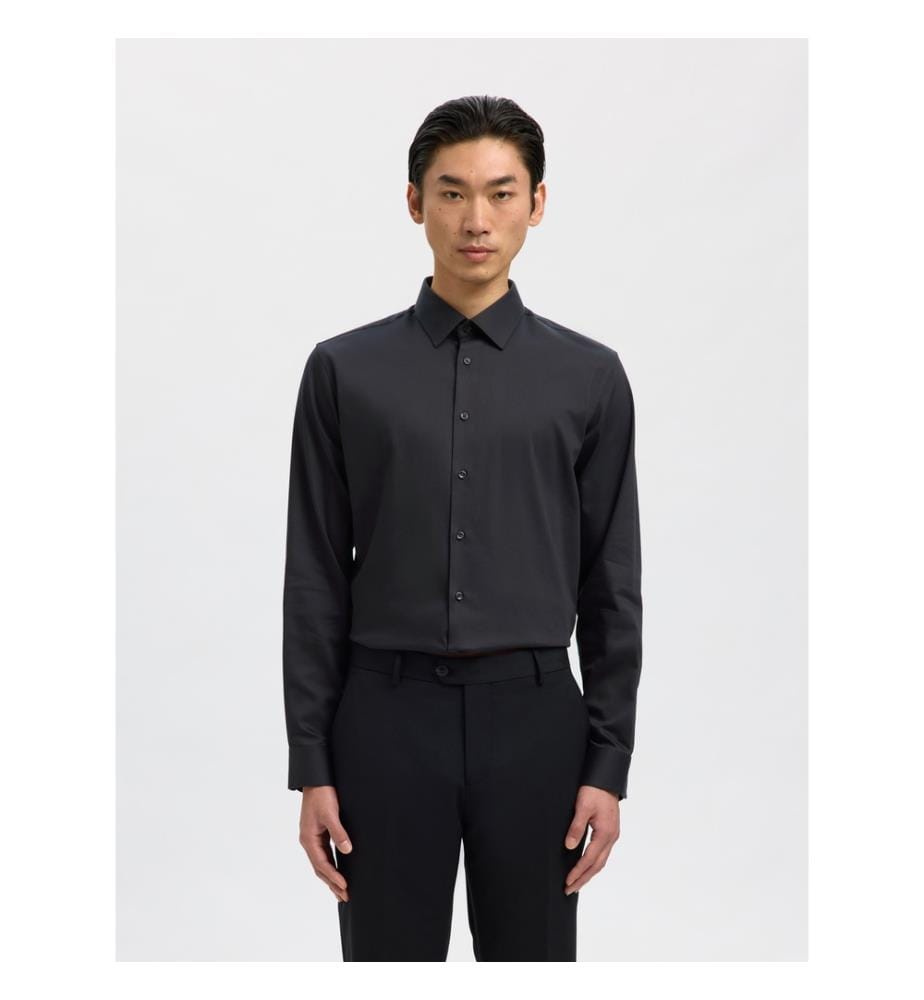 Hemd Slim Fit Filip Performance - Schwarz