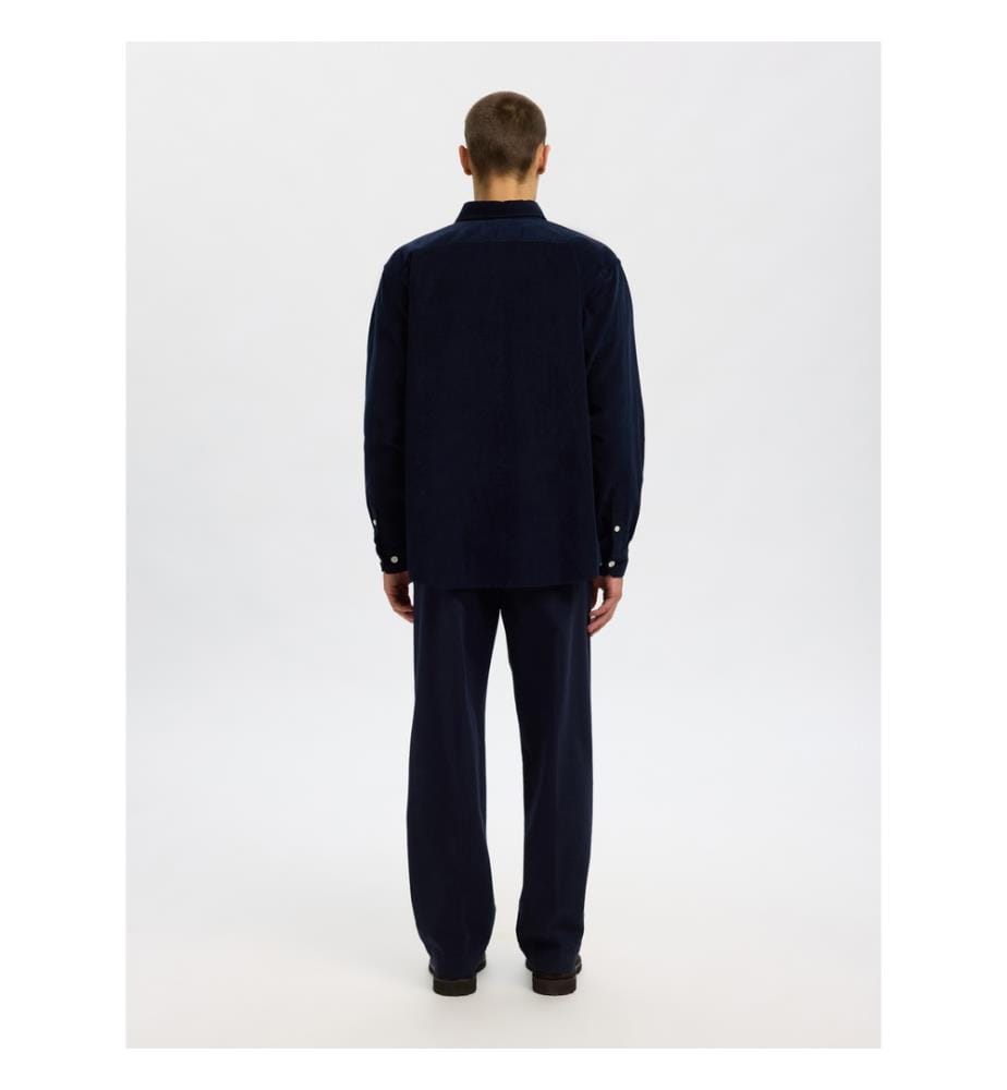 Hemd aus Cord – Himmelblau