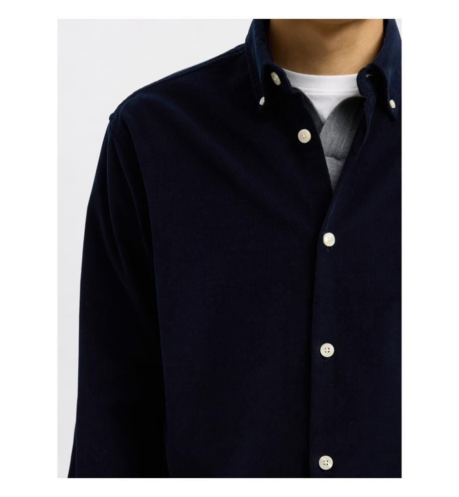 Hemd aus Cord – Himmelblau